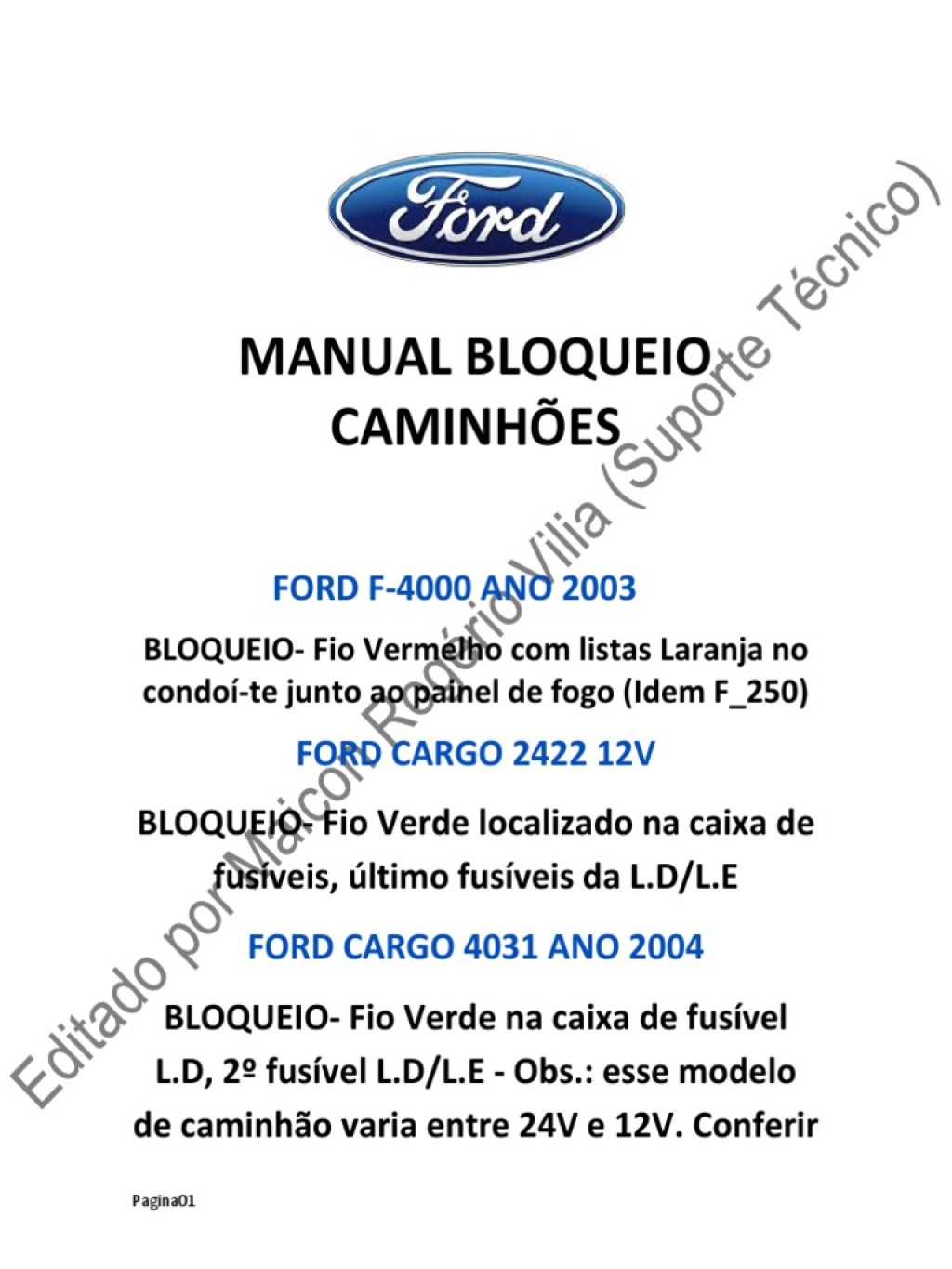Picture of: Caminhão Ford  PDF
