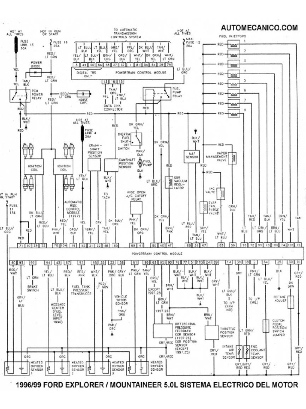 Picture of: Diagrama Electrico Ford Explorer    PDF