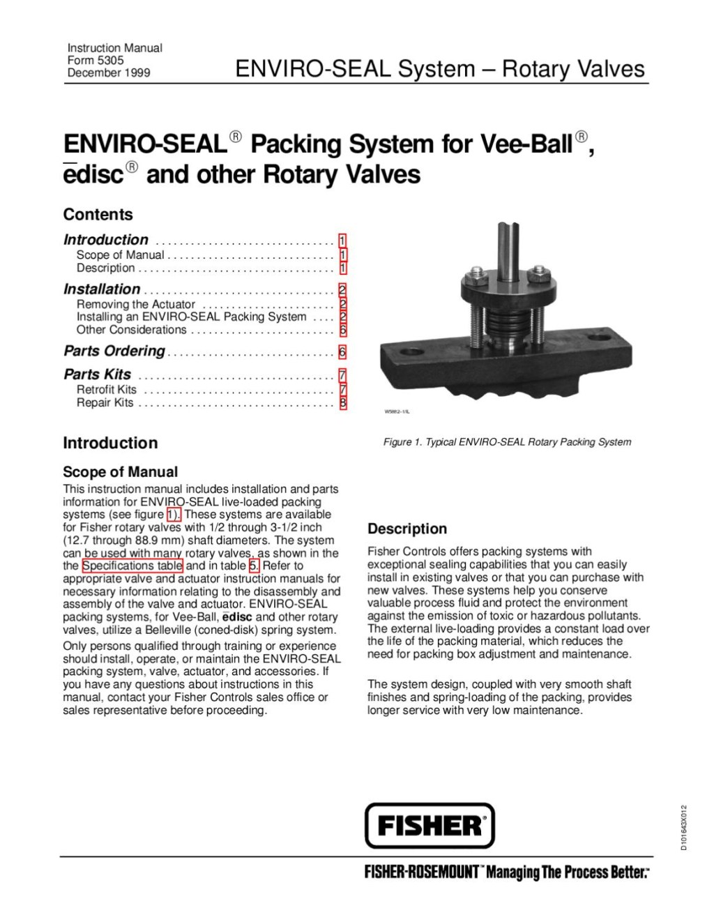 Picture of: ENVIROSEAL Packing Rotary Instruction Manual by RMC Process