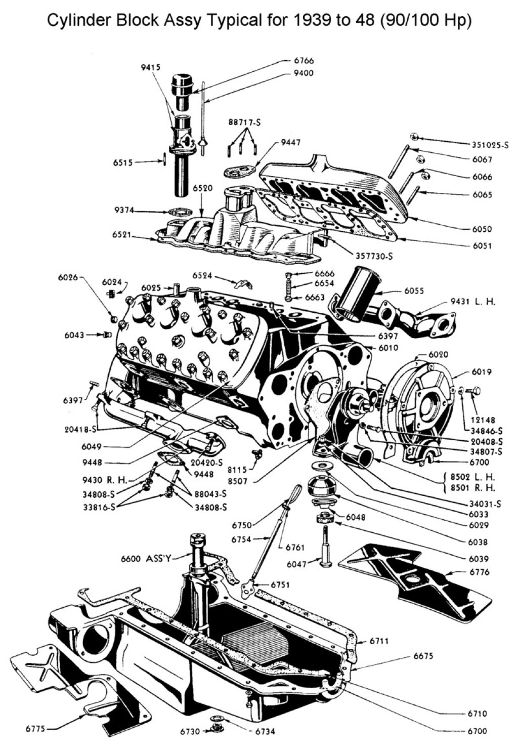 Picture of: Flathead Parts Drawings-Engines