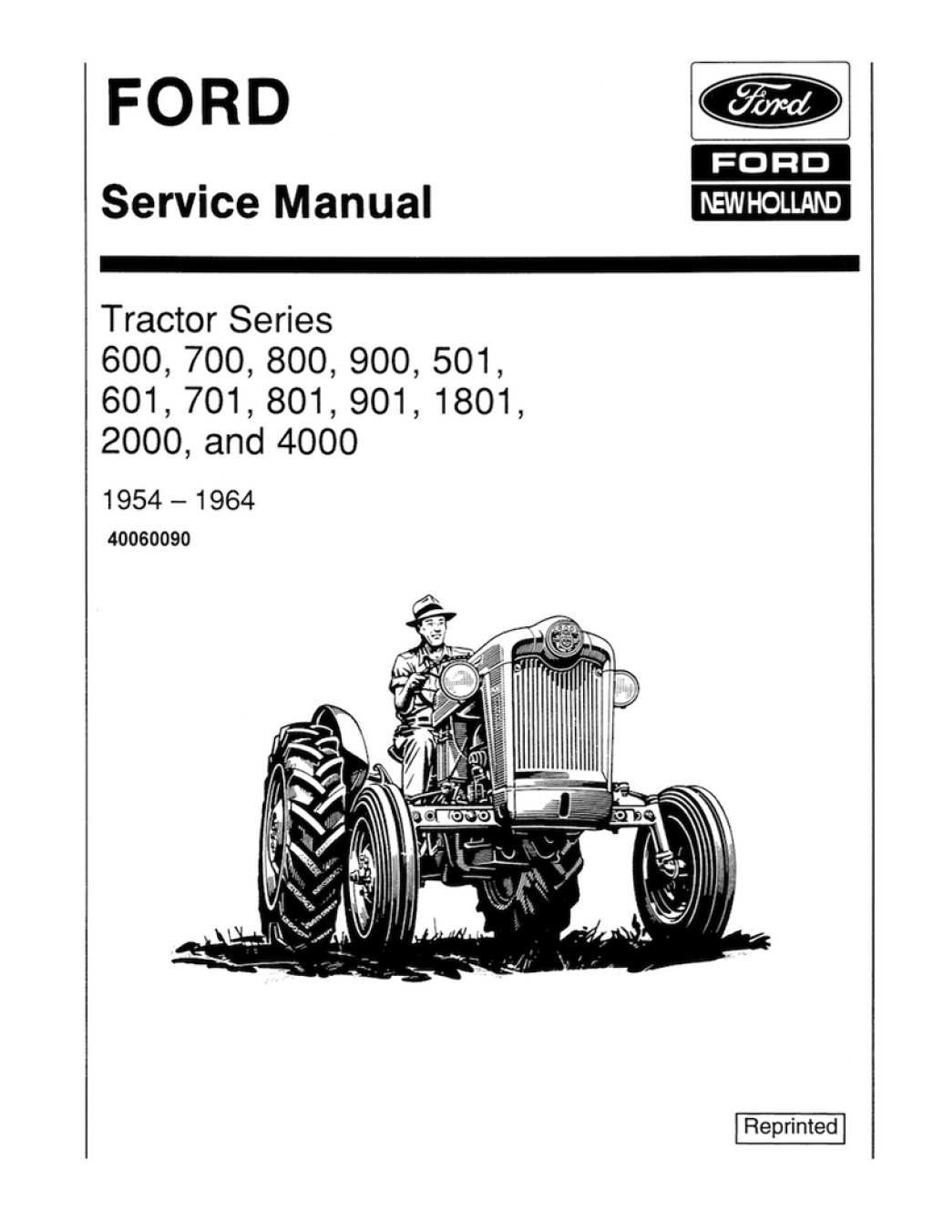 Picture of: Ford , , , , , , , , , , , , , ,  , , 1, , , , and  Tractor – Service Manual