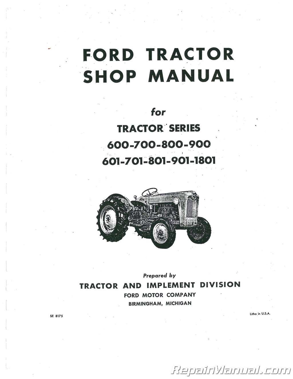 Picture of: Ford         1 Service Manual