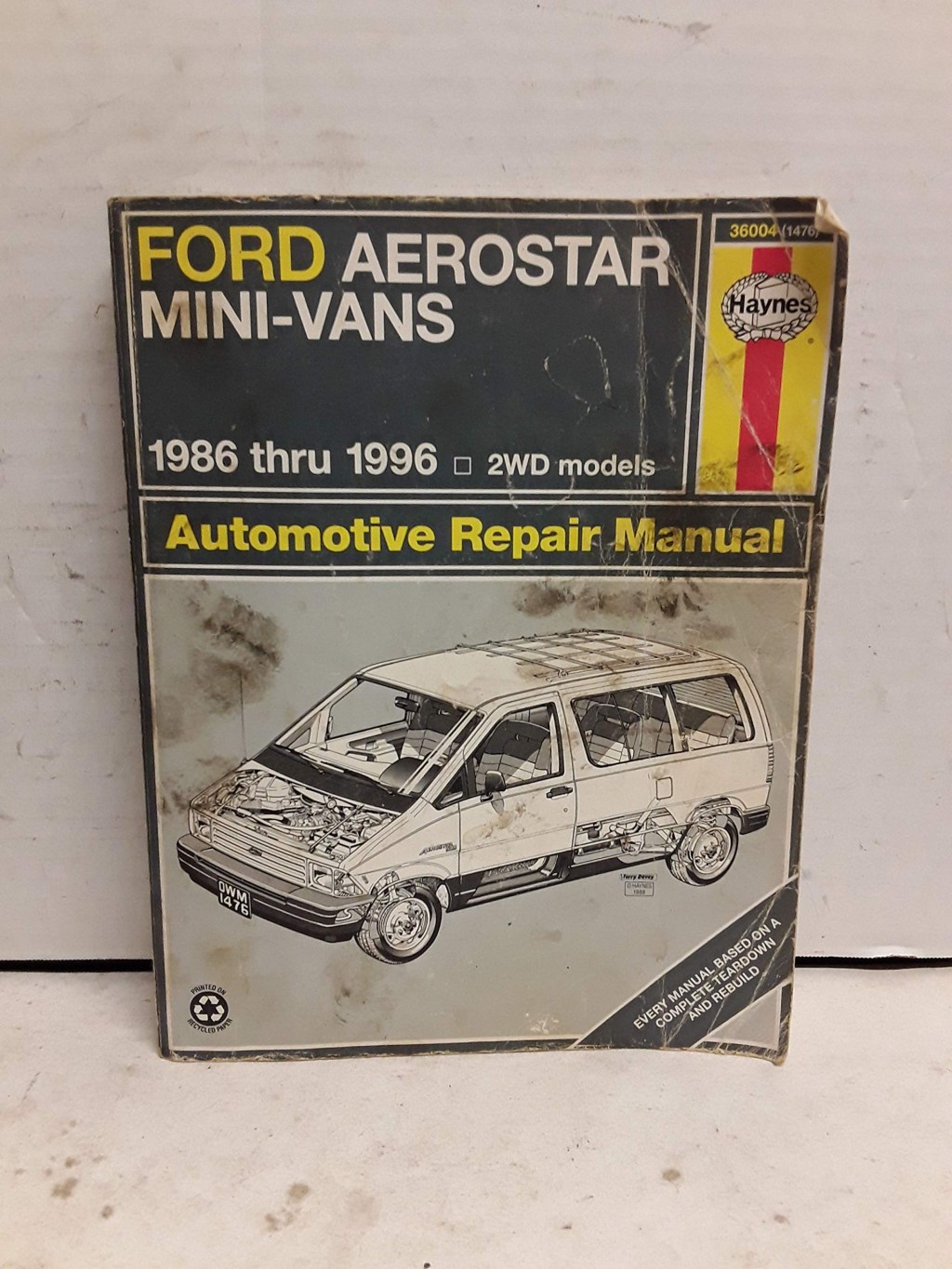Picture of: Ford Aerostar Mini-Vans – Wheel Drive Models (Haynes Automotive  Repair Manual Series)