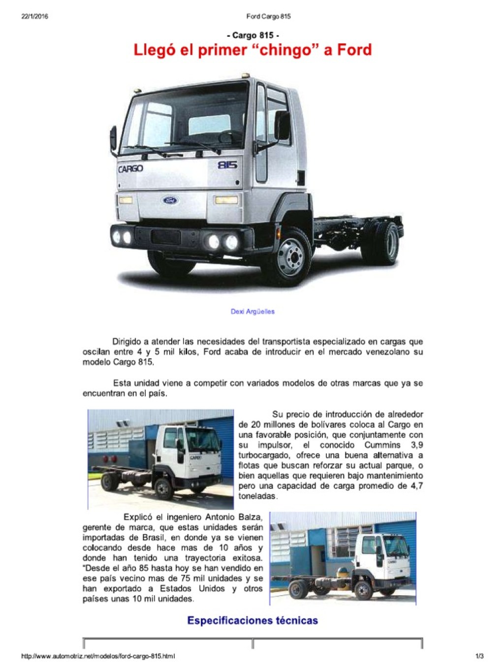 Picture of: Ford Cargo   PDF