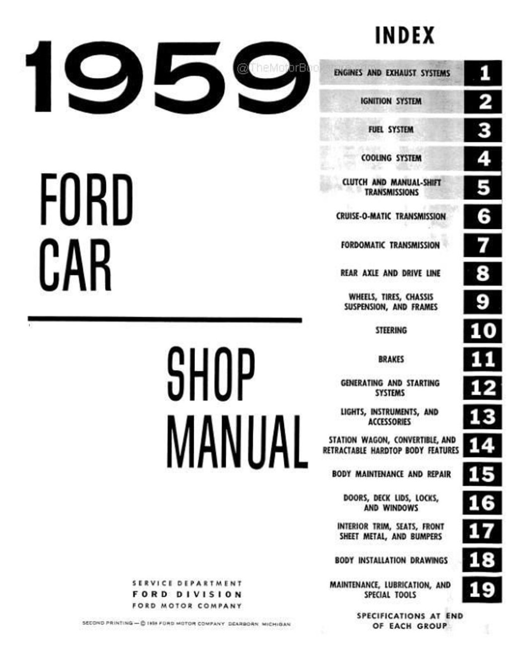 Picture of: Ford Cars, Station Wagon, Ranchero Shop Manual