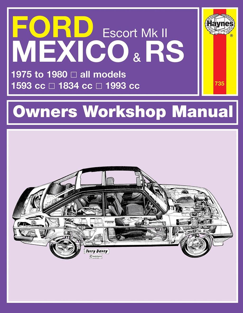 Picture of: Ford Escort Mk II Mexico, RS  & RS  ( – ) Haynes Repair Manual