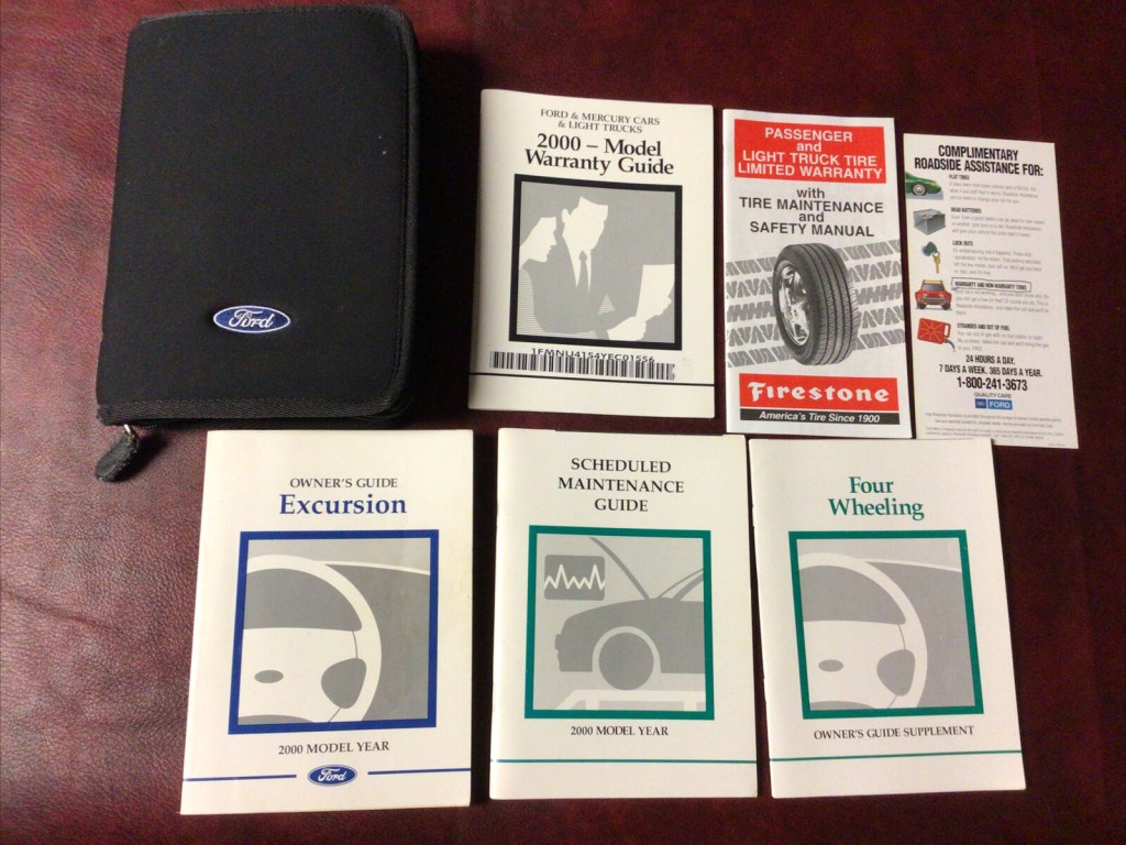 Picture of: FORD EXCURSION COMPLETE SUV OWNERS MANUAL BOOKS GUIDE CASE