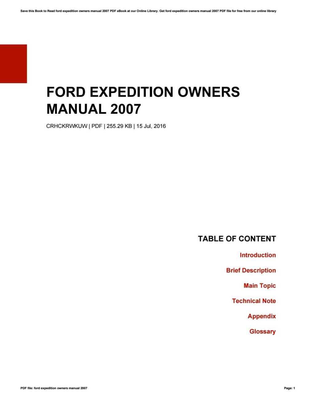 Picture of: Ford expedition owners manual  by MichaelWallace – Issuu