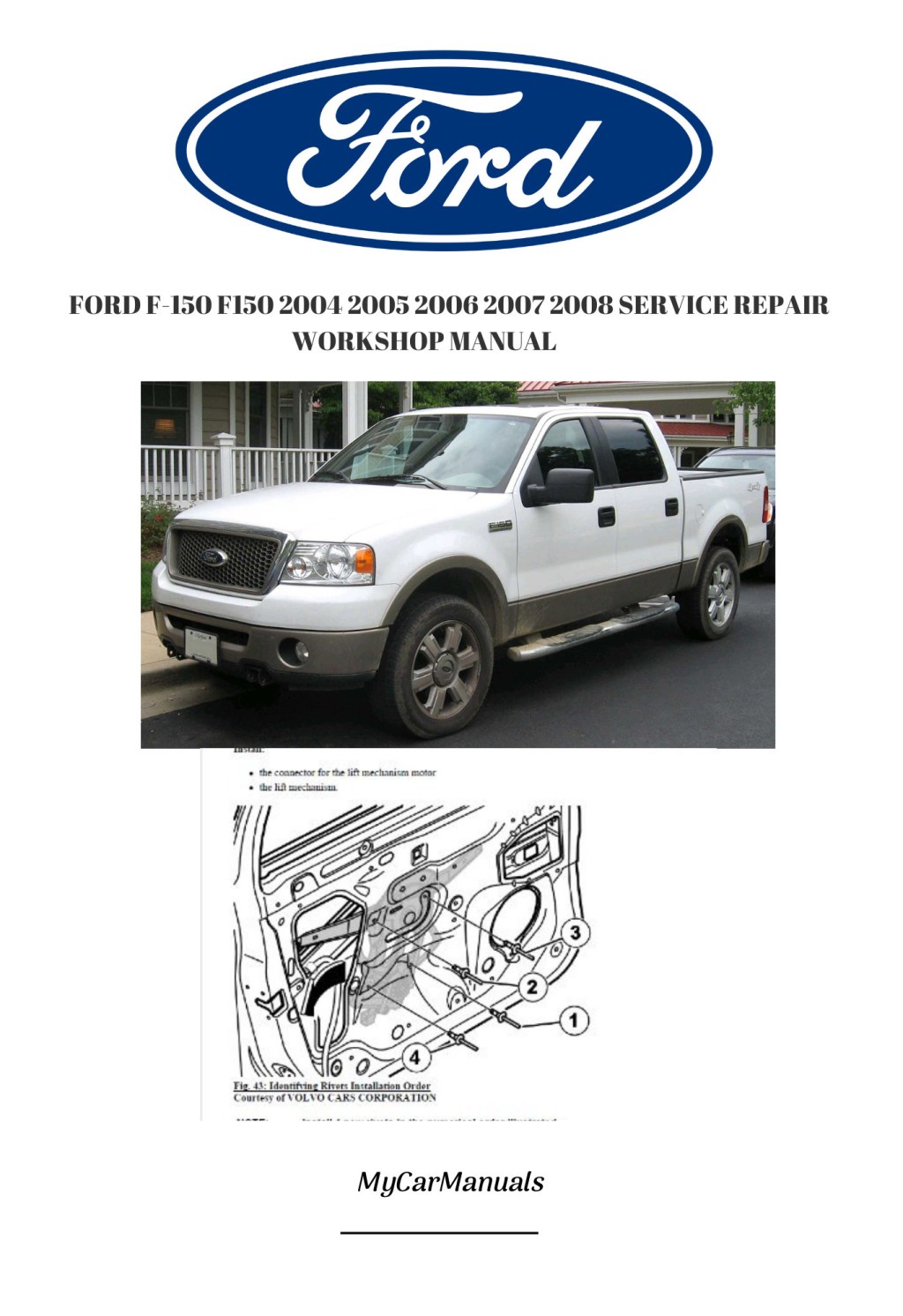 Picture of: FORD F- F      SERVICE REPAIR Workshop Manual