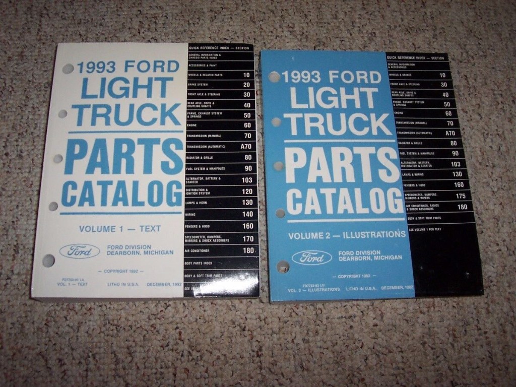 Picture of: Ford F F Truck Parts Catalog Manual XL . . . .L Diesel