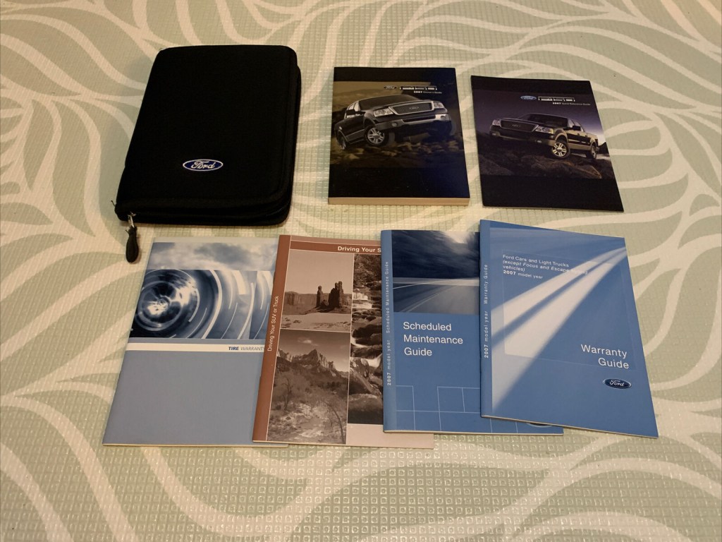 Picture of: Ford F Owners Manual With Case OEM Free Shipping
