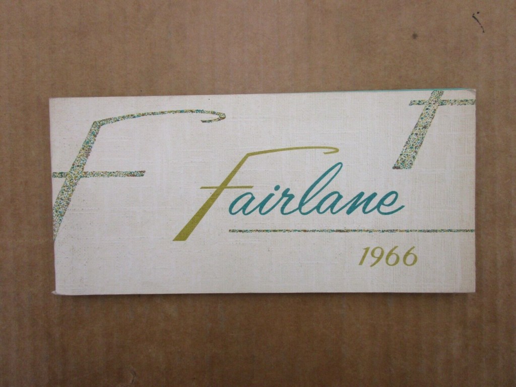 Picture of: Ford Fairlane owners manual book literature ORIGINAL