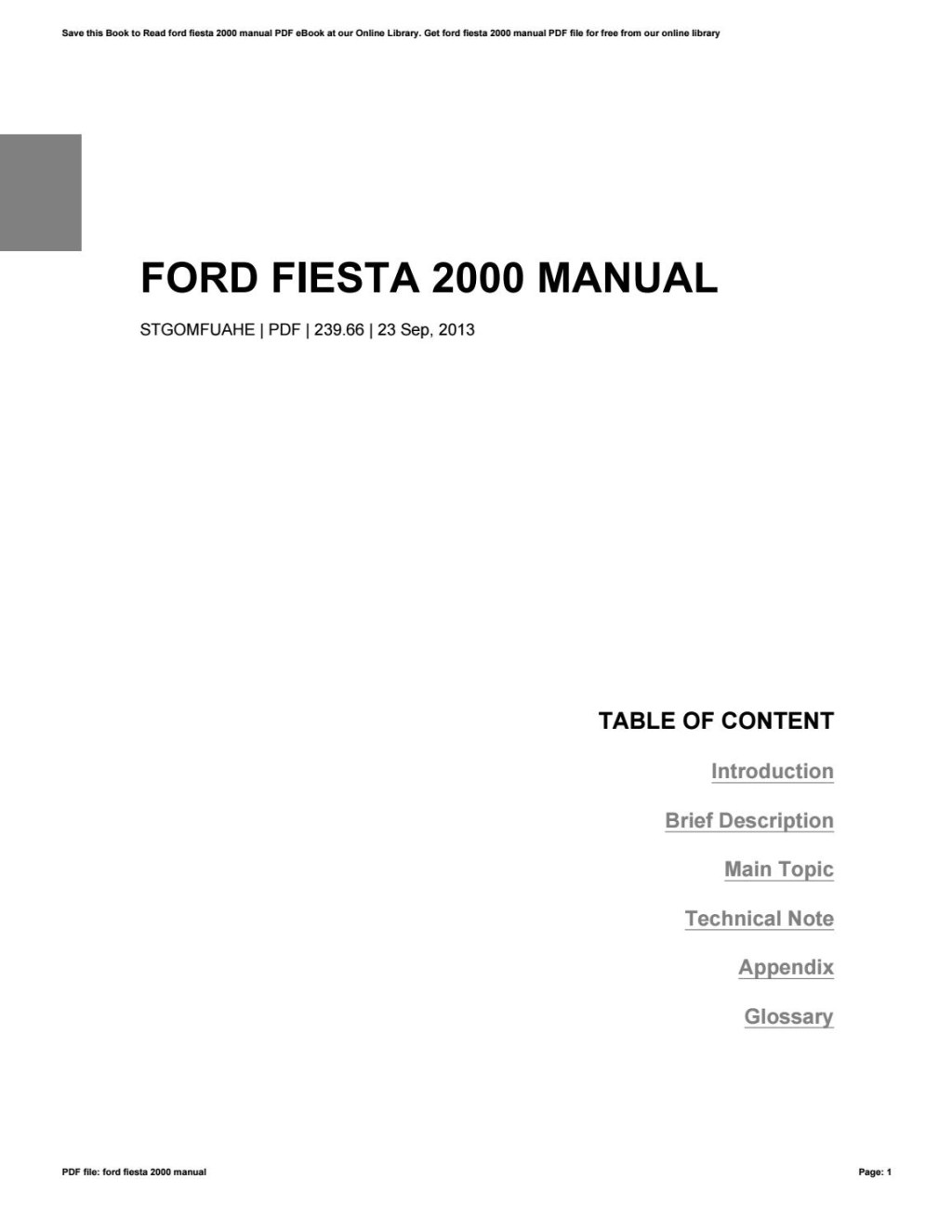 Picture of: Ford fiesta  manual by u – Issuu