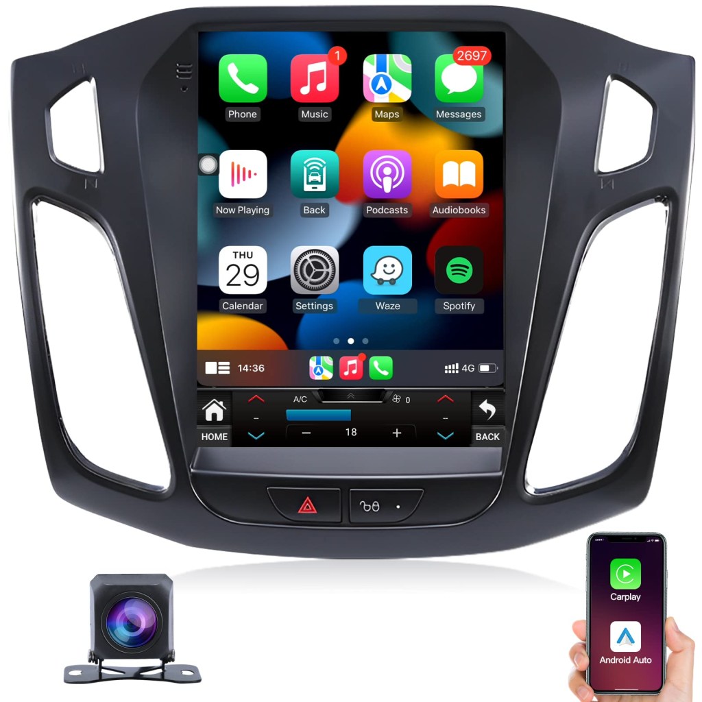 Picture of: Ford Focus Car Stereo Radio – with Carplay/Android Auto,