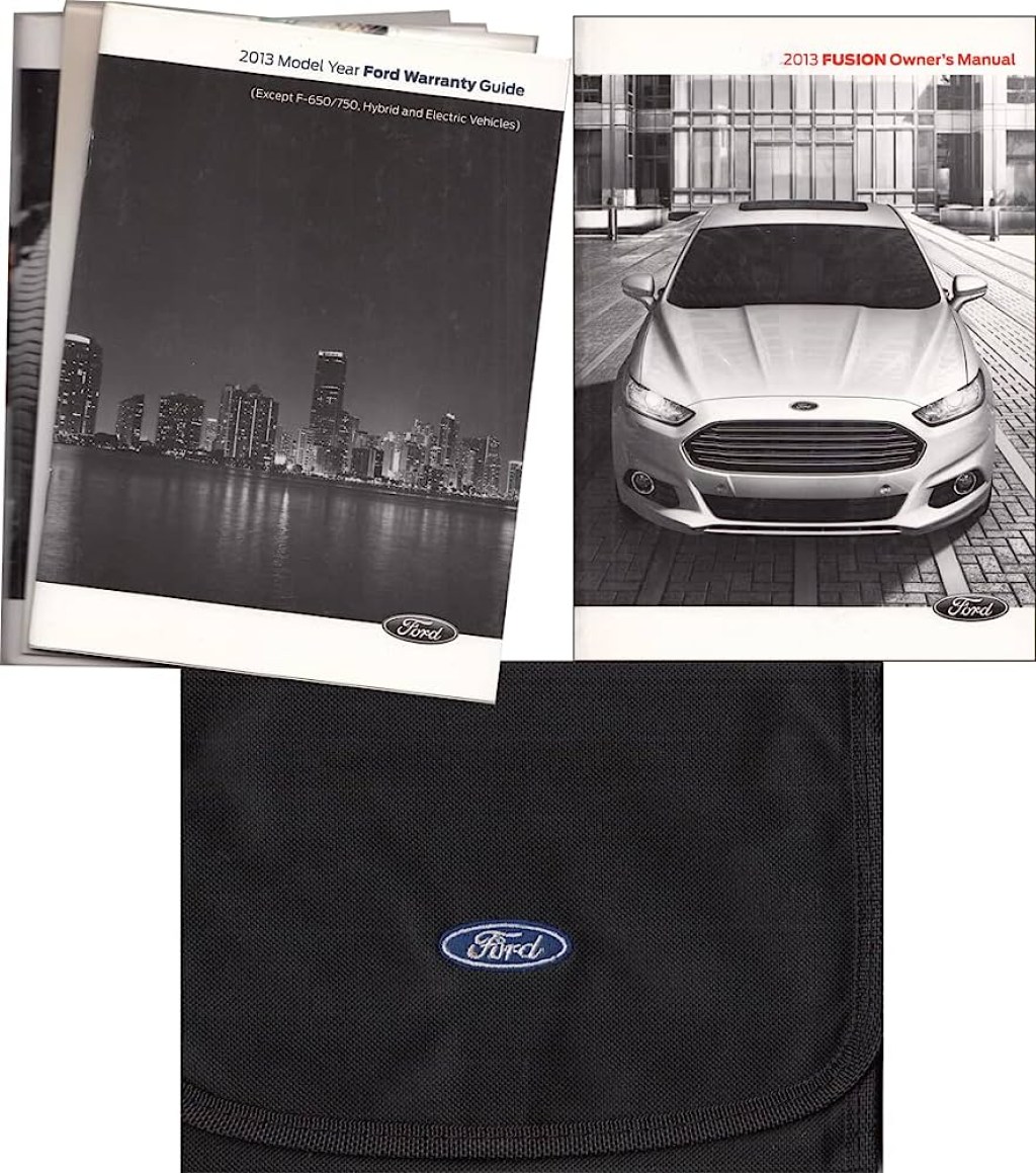 Picture of: Ford Fusion Owners Manual Handbook Set with Case OEM ZB
