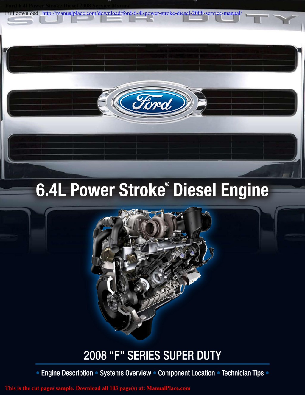 Picture of: Ford  l Power Stroke Diesel  Service Manual by SharonWatsong