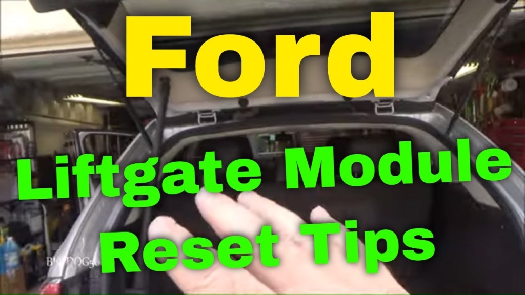 Picture of: Ford Liftgate/Trunk Module Reset Tips