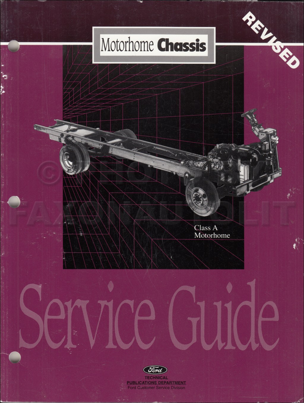 Picture of: – Ford Motorhome Chassis Service Guide Original REVISED