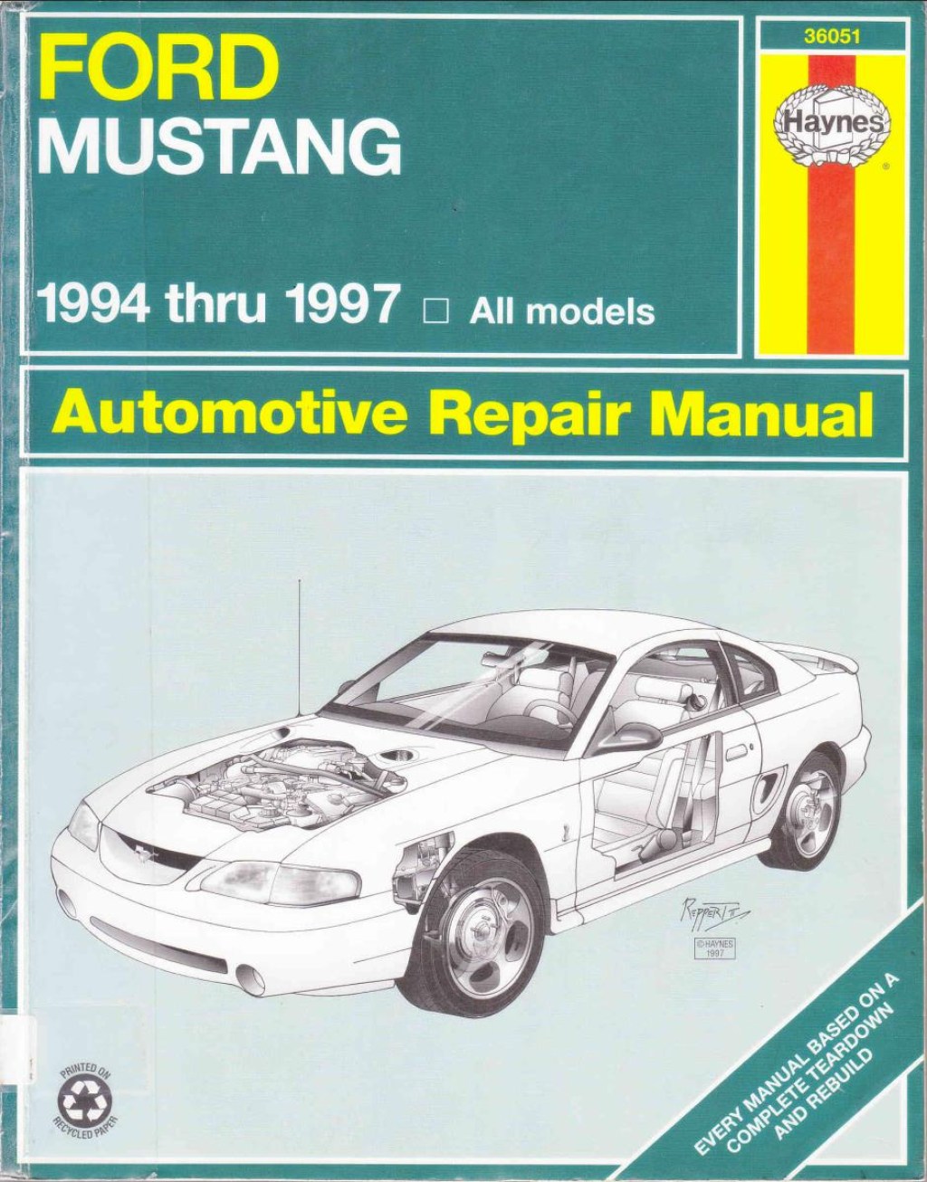 Picture of: Ford Mustang  –  Haynes Service Repair Manual – Download