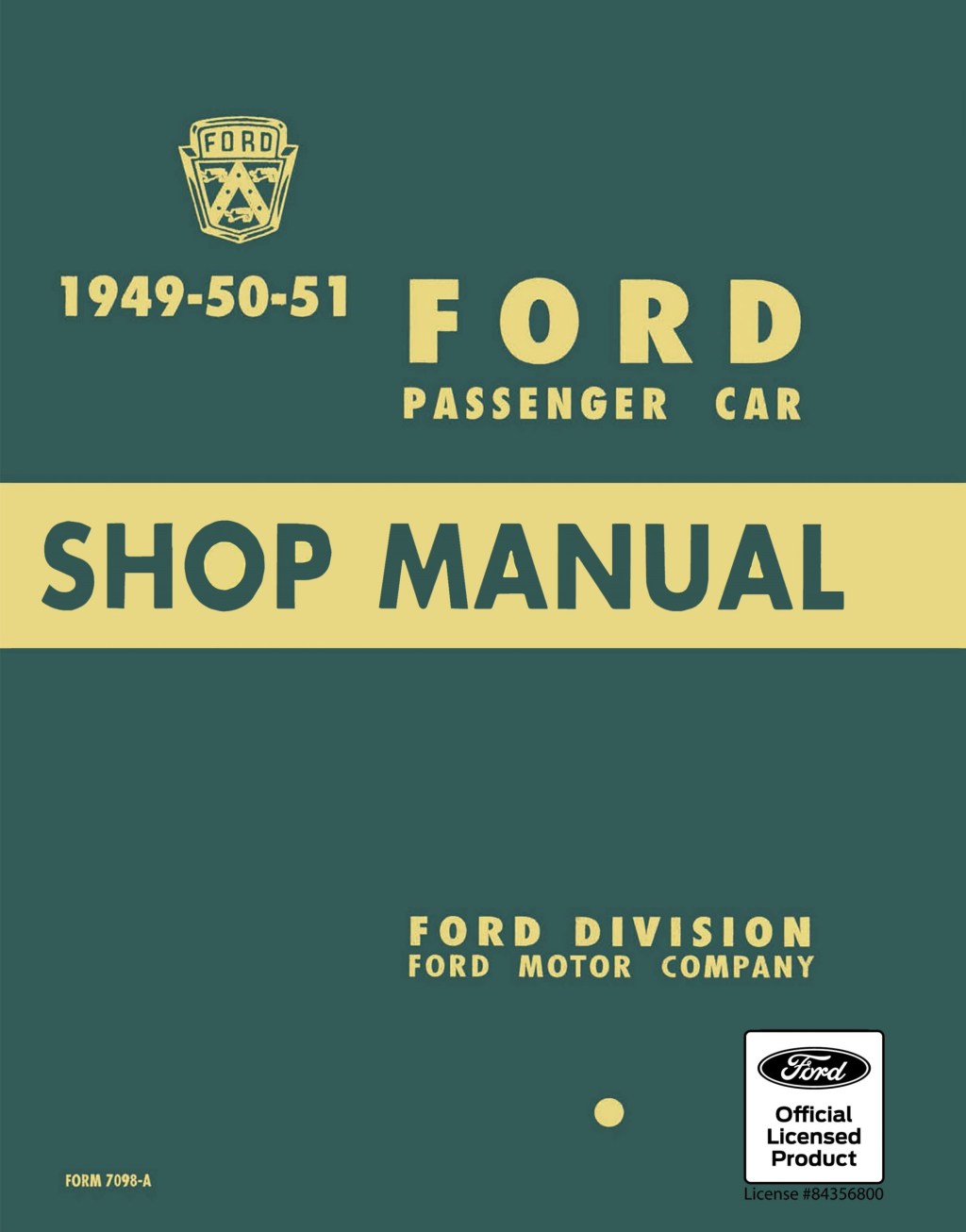 Picture of: Ford Passenger Car Shop Manual