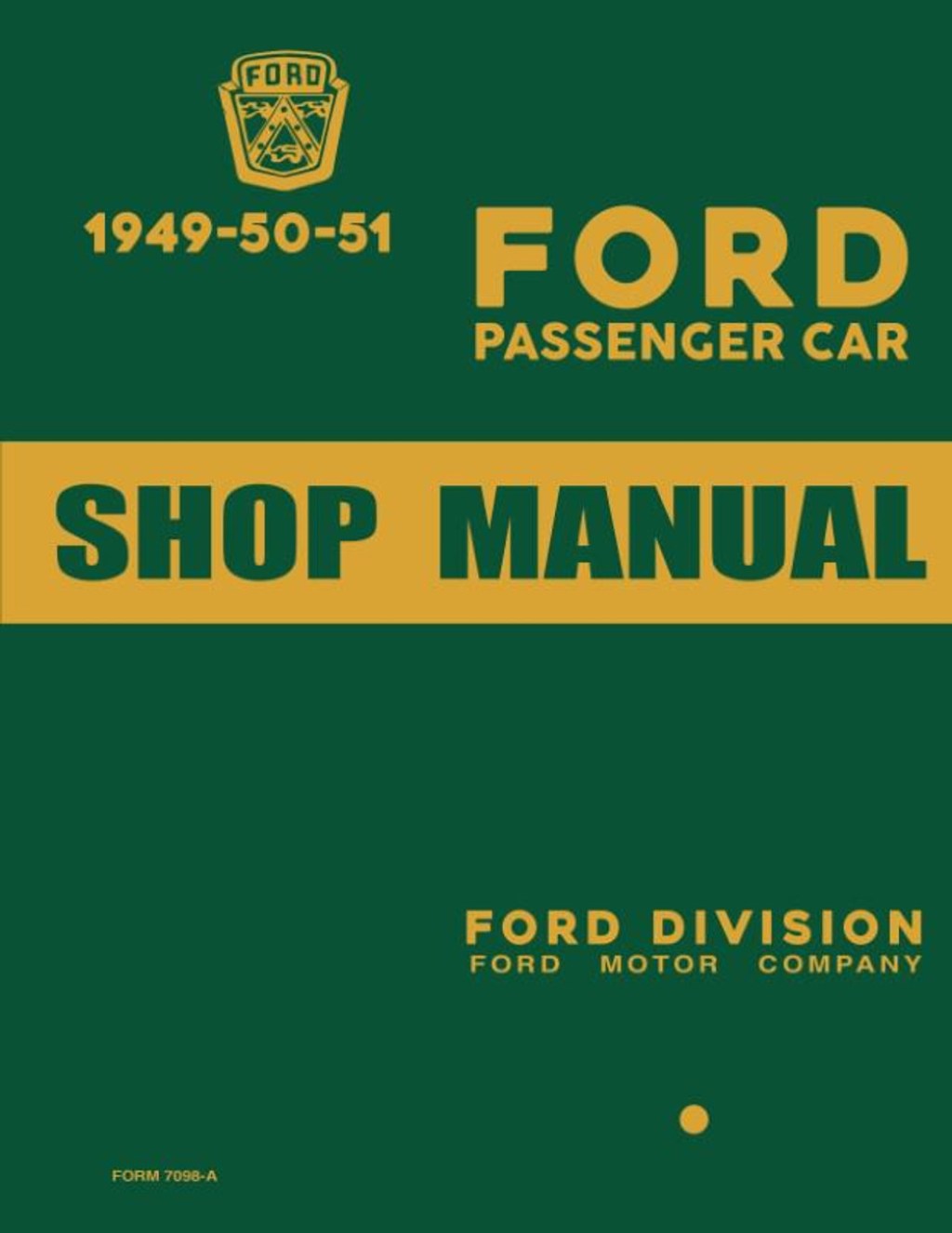 Picture of: – Ford Passenger Car Shop Manual