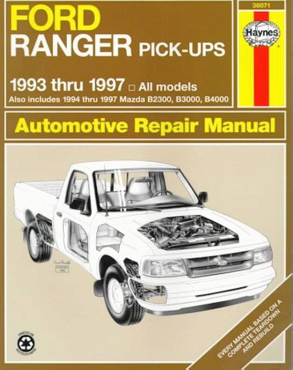 Picture of: Ford Ranger & Mazda Pick-Ups Automotive Repair Manual:  Thru