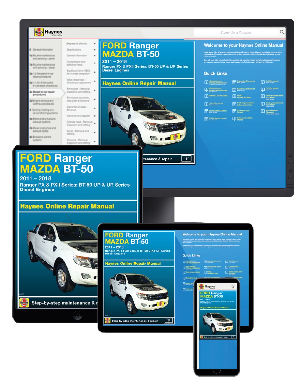 Picture of: Ford Ranger / Mazda BT- Diesel – Haynes Online Manual
