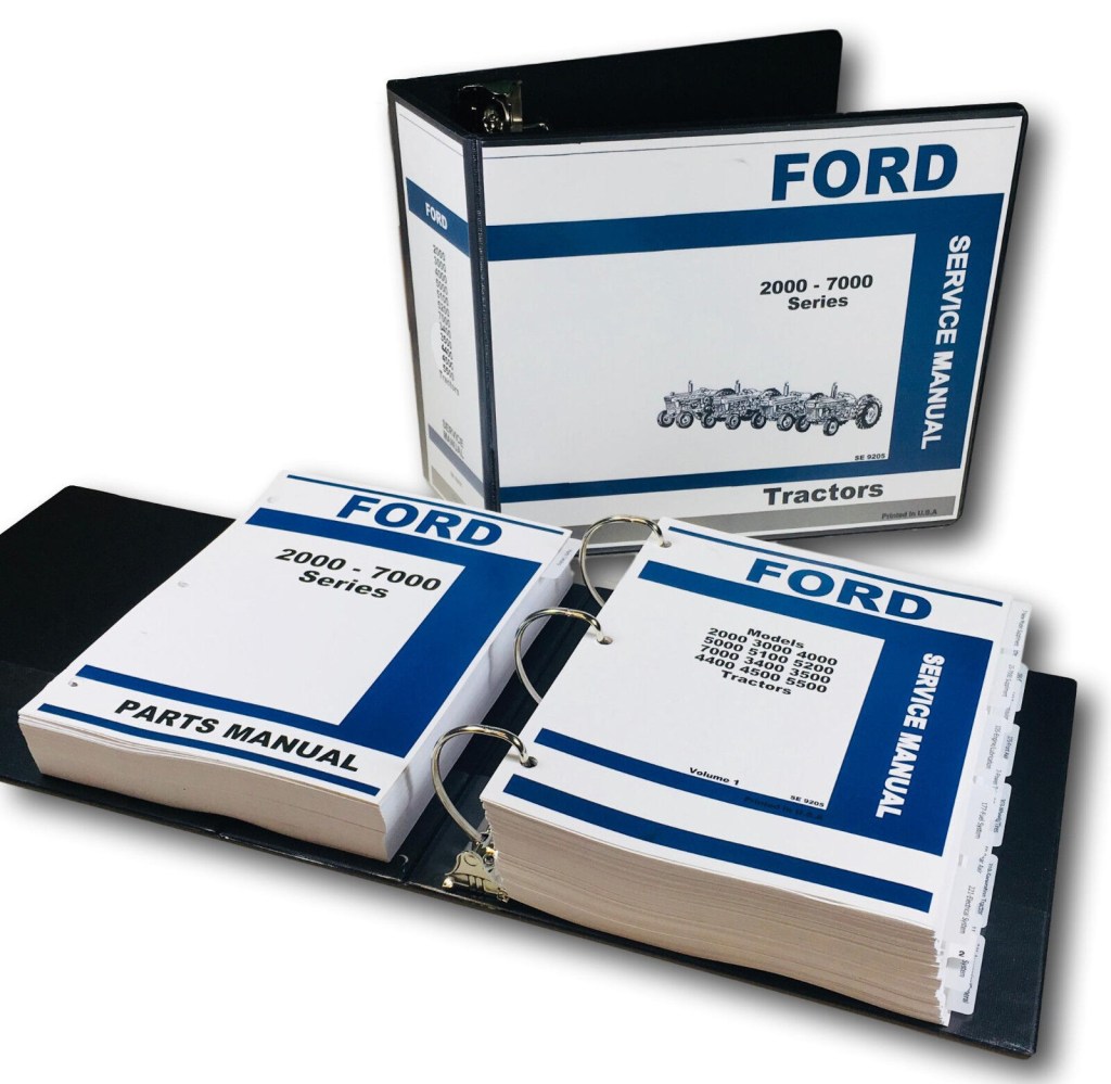 Picture of: FORD      SERIES TRACTOR SERVICE PARTS REPAIR MANUAL  SHOP OH