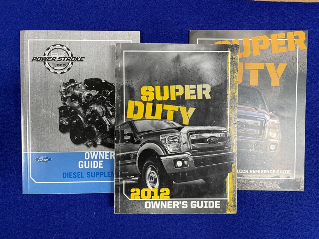 Picture of: Ford Super Duty Owners Manual with Diesel supplement (No case)
