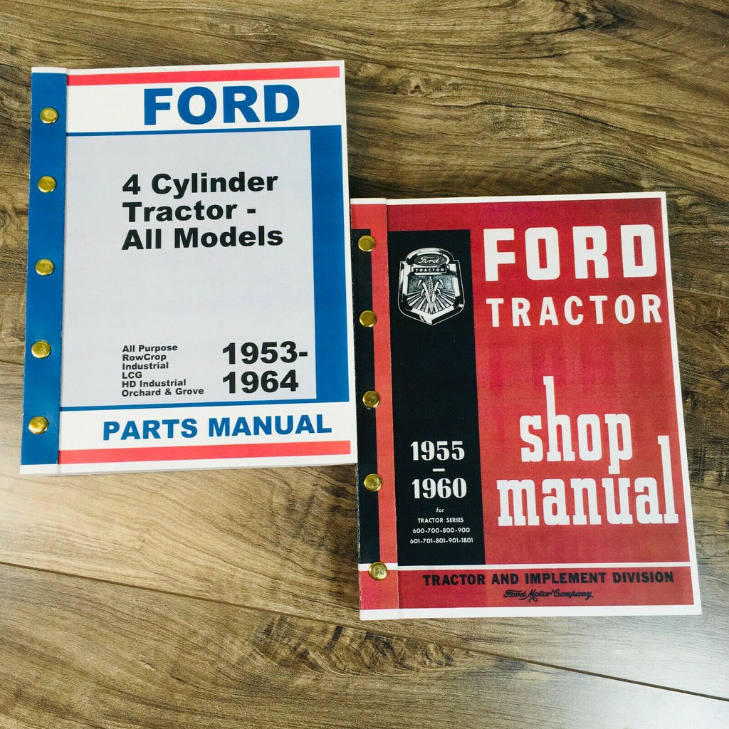 Picture of: FORD      TRACTOR SERVICE REPAIR SHOP MANUAL PARTS CATALOG  SET