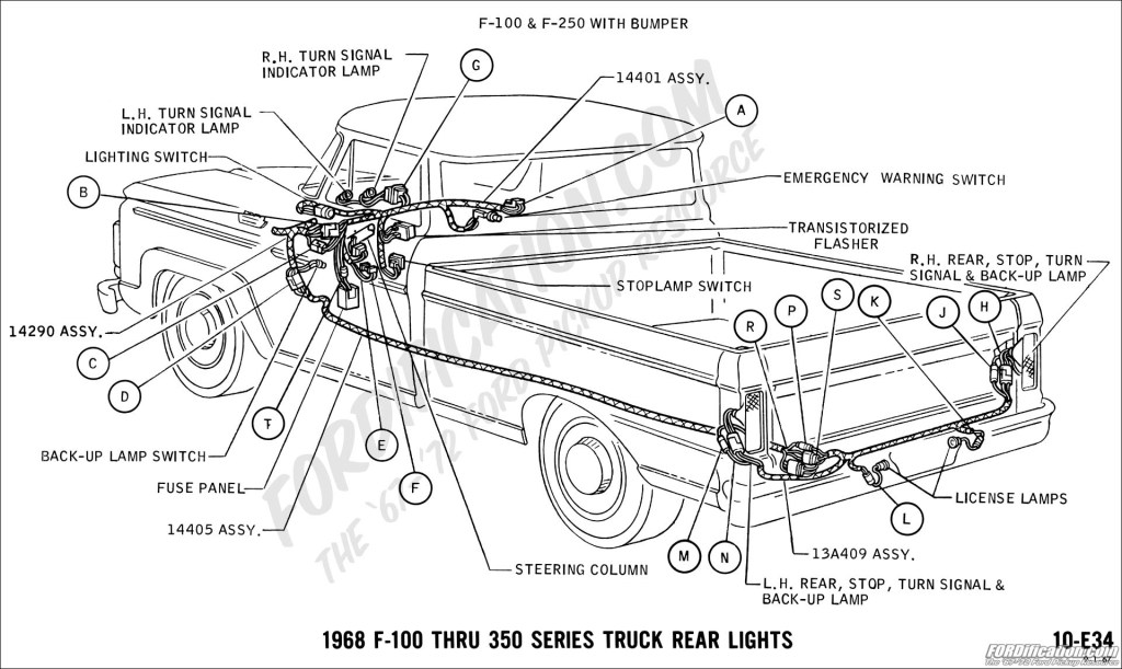Picture of: Ford Truck Technical Drawings and Schematics – Section H – Wiring