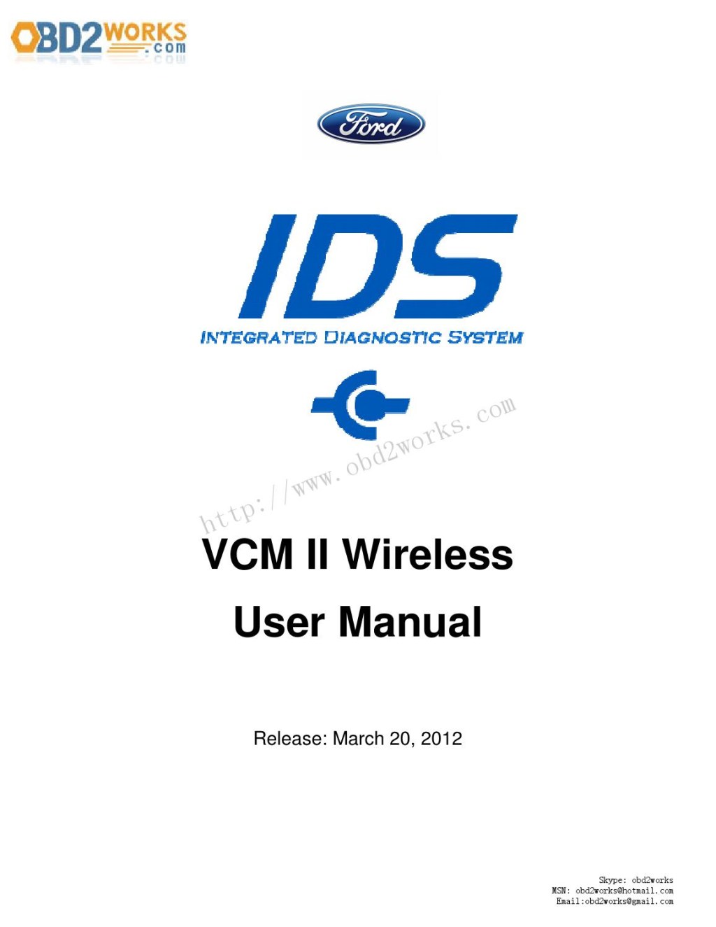 Picture of: Ford VCM II Professional Scanner User manual by obdworks – Issuu