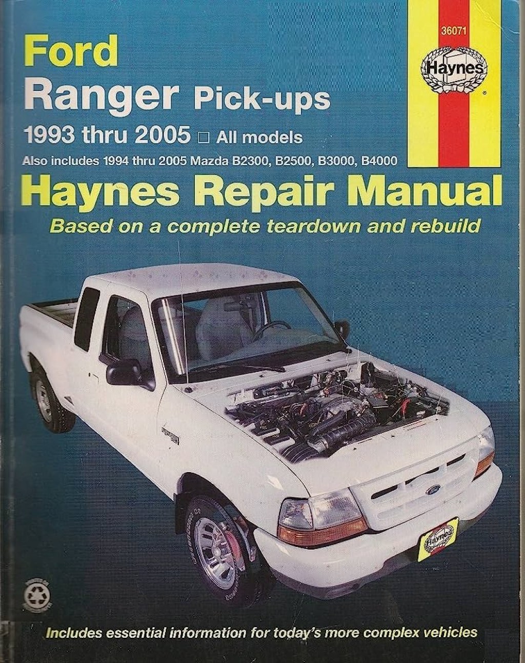 Picture of: Haynes Repair Manual: Ford Ranger Pick-Ups,  Thru  – All Models