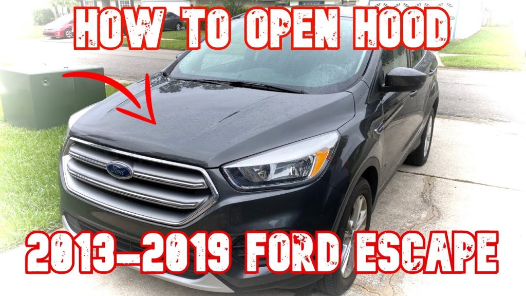 Picture of: How to open hood on – Ford Escape