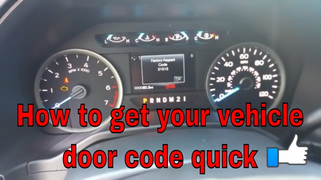 Picture of: How to Retrieve your Ford Door Factory Key Code