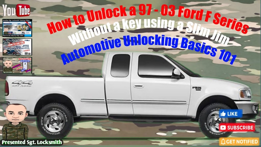 Picture of: How to use a slim Jim on a locked  –  Ford F door – Automotive  Unlocking Basic’s