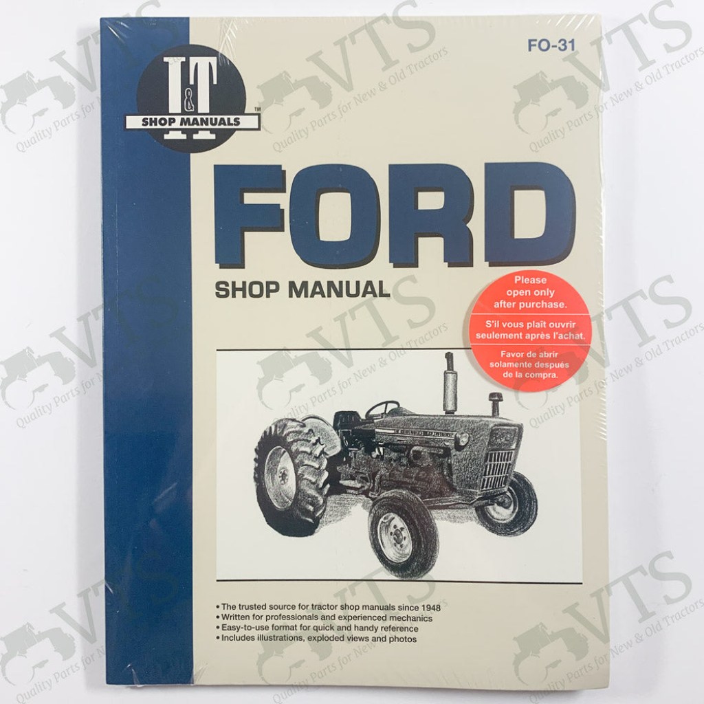 Picture of: I&T Ford Tractor Shop Manual FO-  Ford , ,