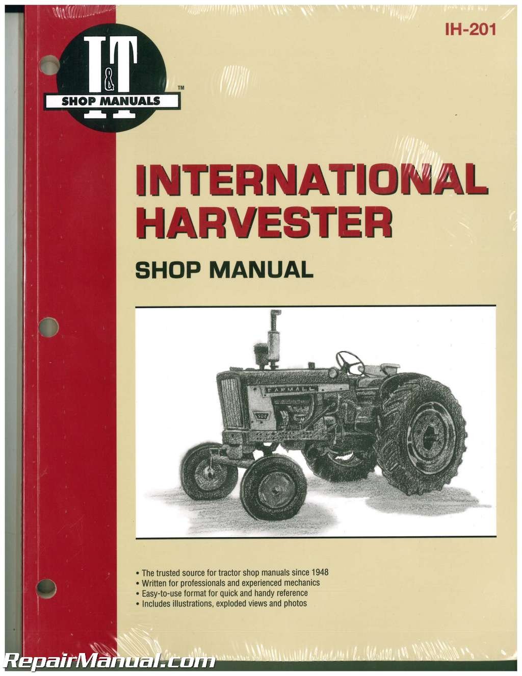 Picture of: International Harvester  –  B- B- Farm Tractor Service Manual