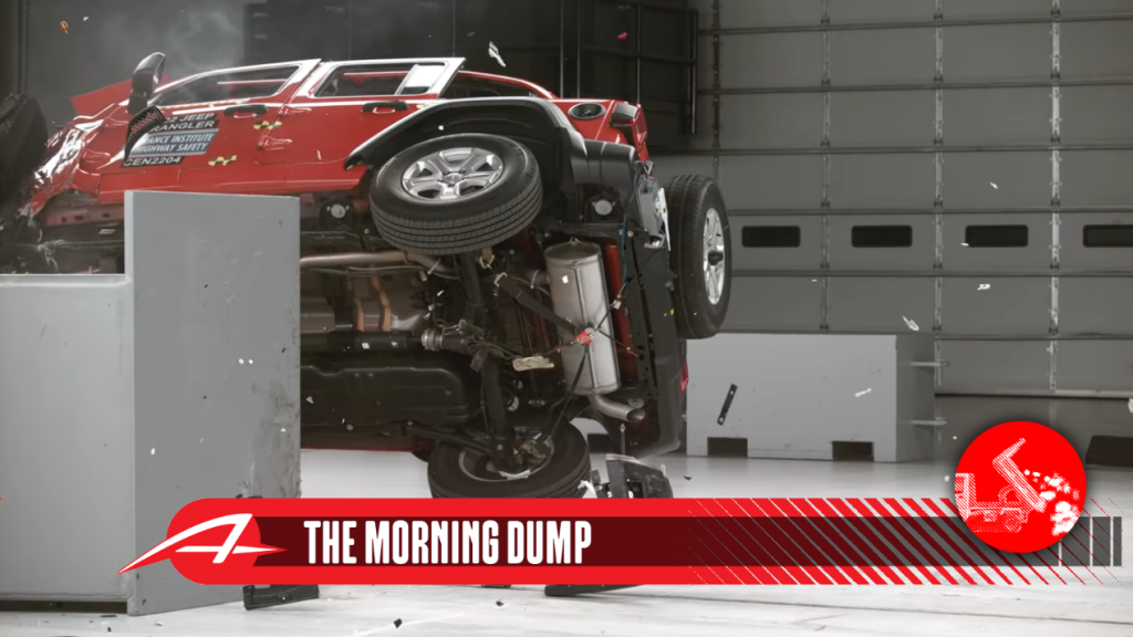 Picture of: Jeep Wrangler Gets Tired During IIHS Small-Overlap Crash Testing