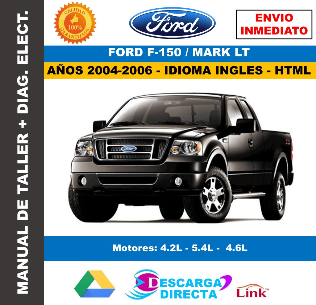 Picture of: MANUAL DE TALLER FORD F – MARK LT – INGLES