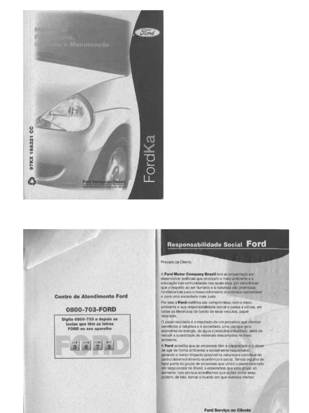 Picture of: Manual Ford Ka pdf PDF  PDF