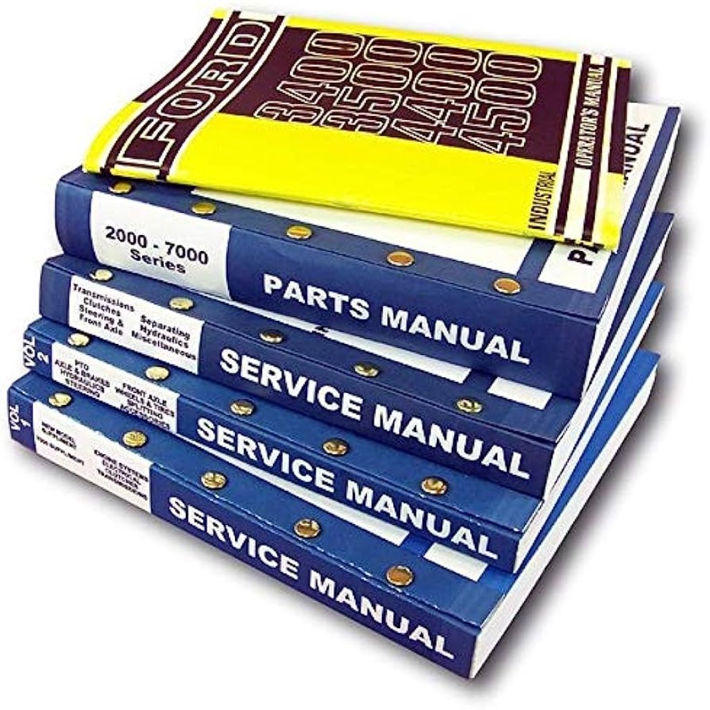 Picture of: Manual Set for Ford   Industrial Tractor Service Repair Shop Parts  Operators
