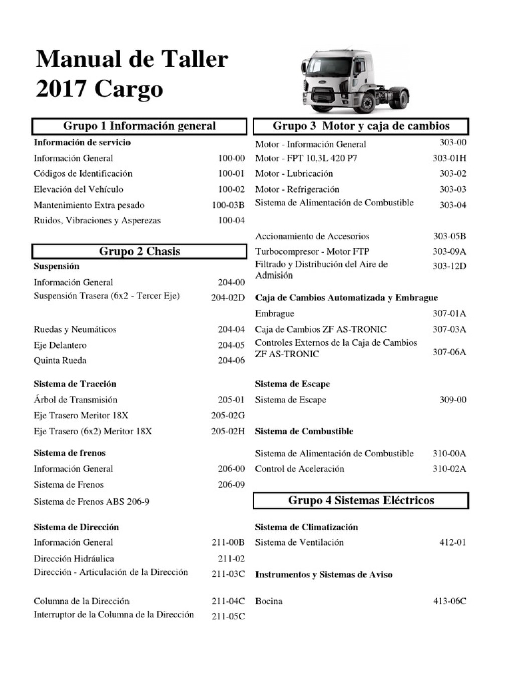 Picture of: Manual Taller Cargo  PDF  PDF  Tornillo  Clorofluorocarbono