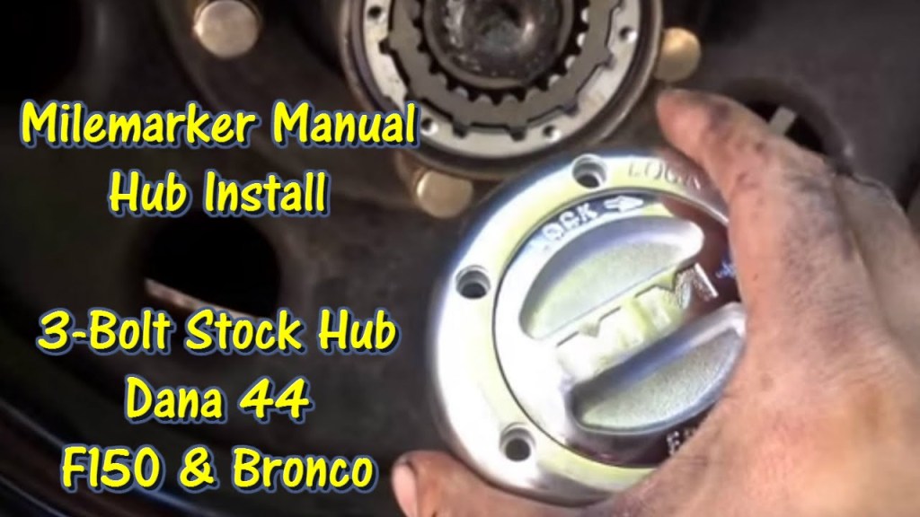 Picture of: Milemarker Manual Locking Hub Install –  –  F & Bronco  @GettinJunkDone