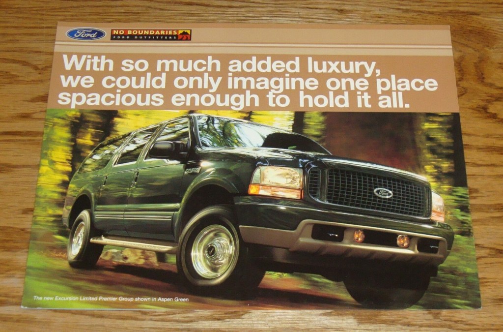 Picture of: Original  Ford Excursion Limited Premier Group Sales Brochure