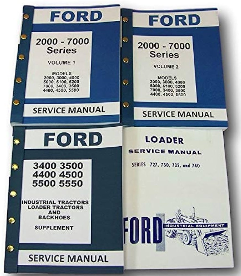 Picture of: Service Manual Set for Ford     Industrial Tractor Loader  Repair Shop