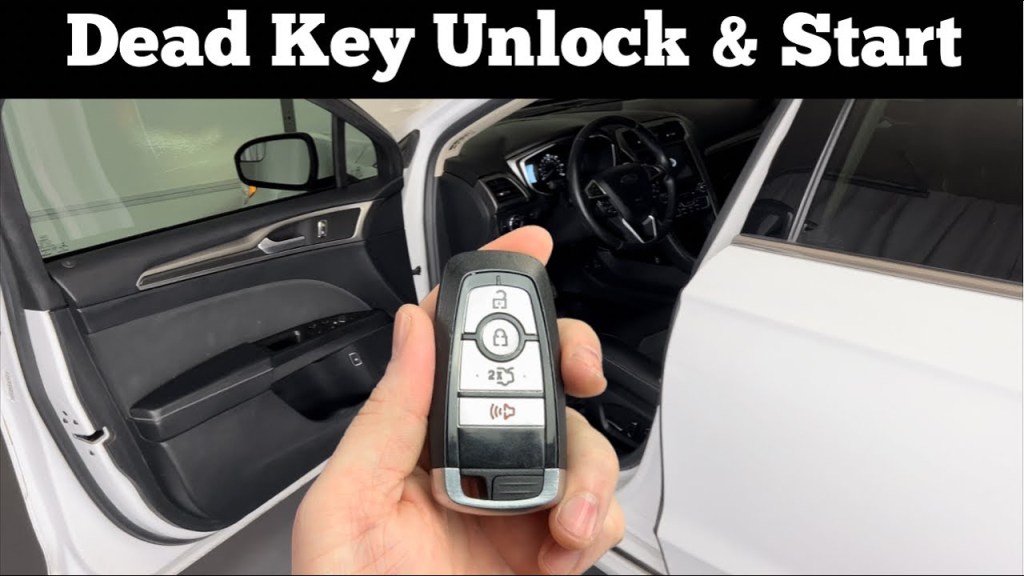 Picture of: –  Ford Fusion – How to Unlock, Open & Start With Dead Remote Key  Fob Battery