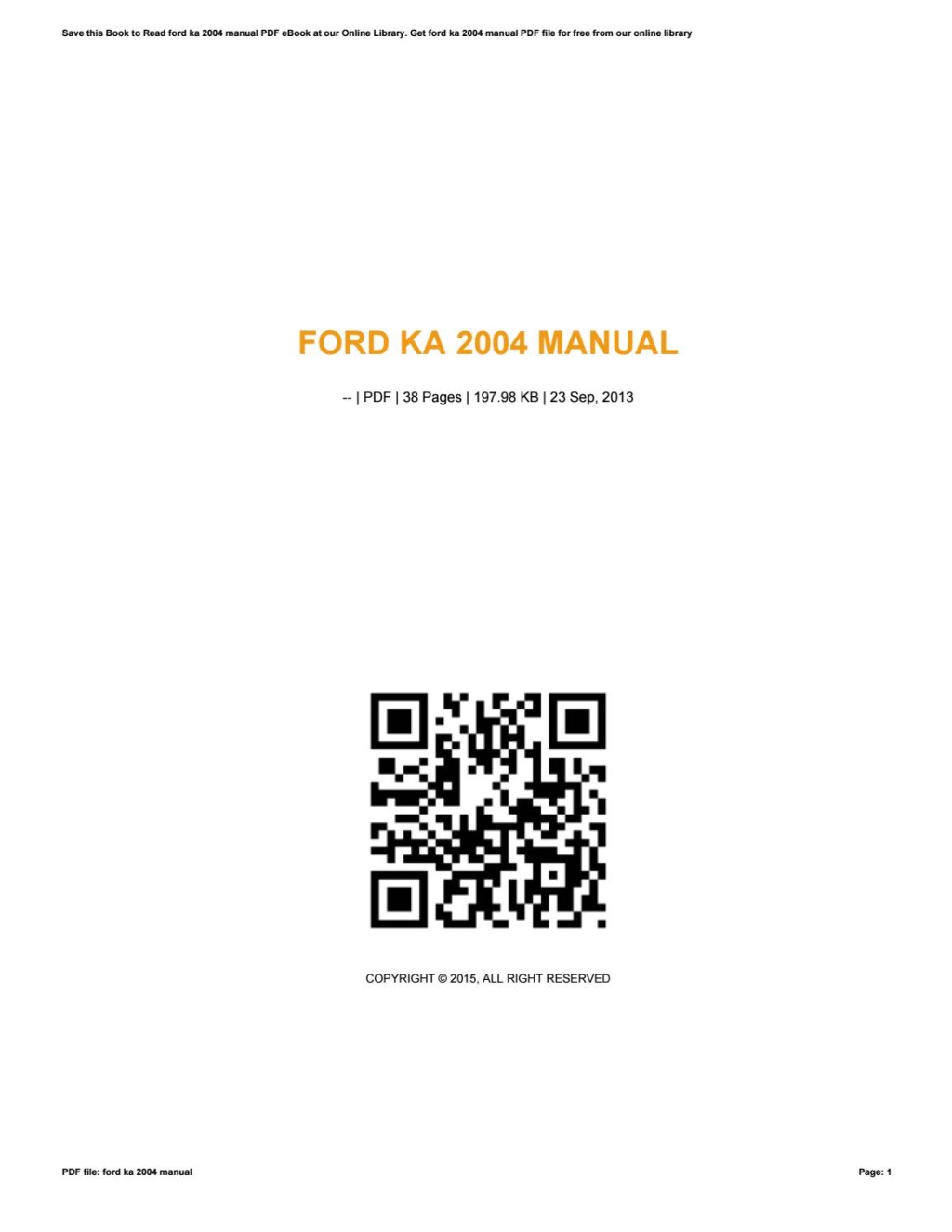 Picture of: Ford ka  manual by laoho – Issuu
