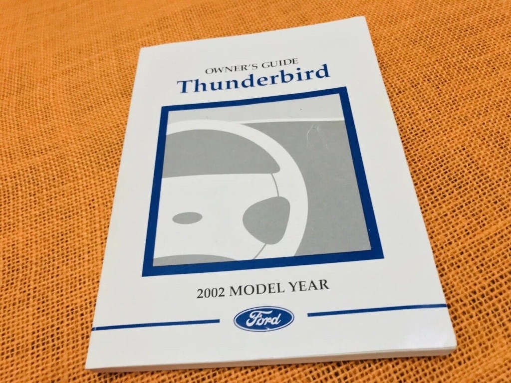 Picture of: 💚  FORD THUNDERBIRD OWNERS MANUAL ONLY (nd EDT UPDATE (CLEAN