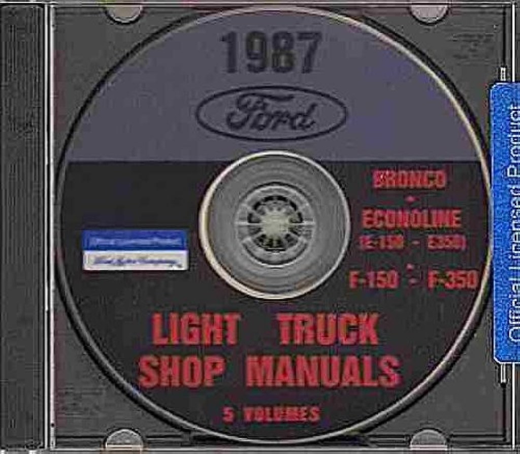 Picture of: FORD TRUCK, BRONCO, VAN & PICKUP REPAIR SHOP & SERVICE MANUAL CD  F-, F-, F-